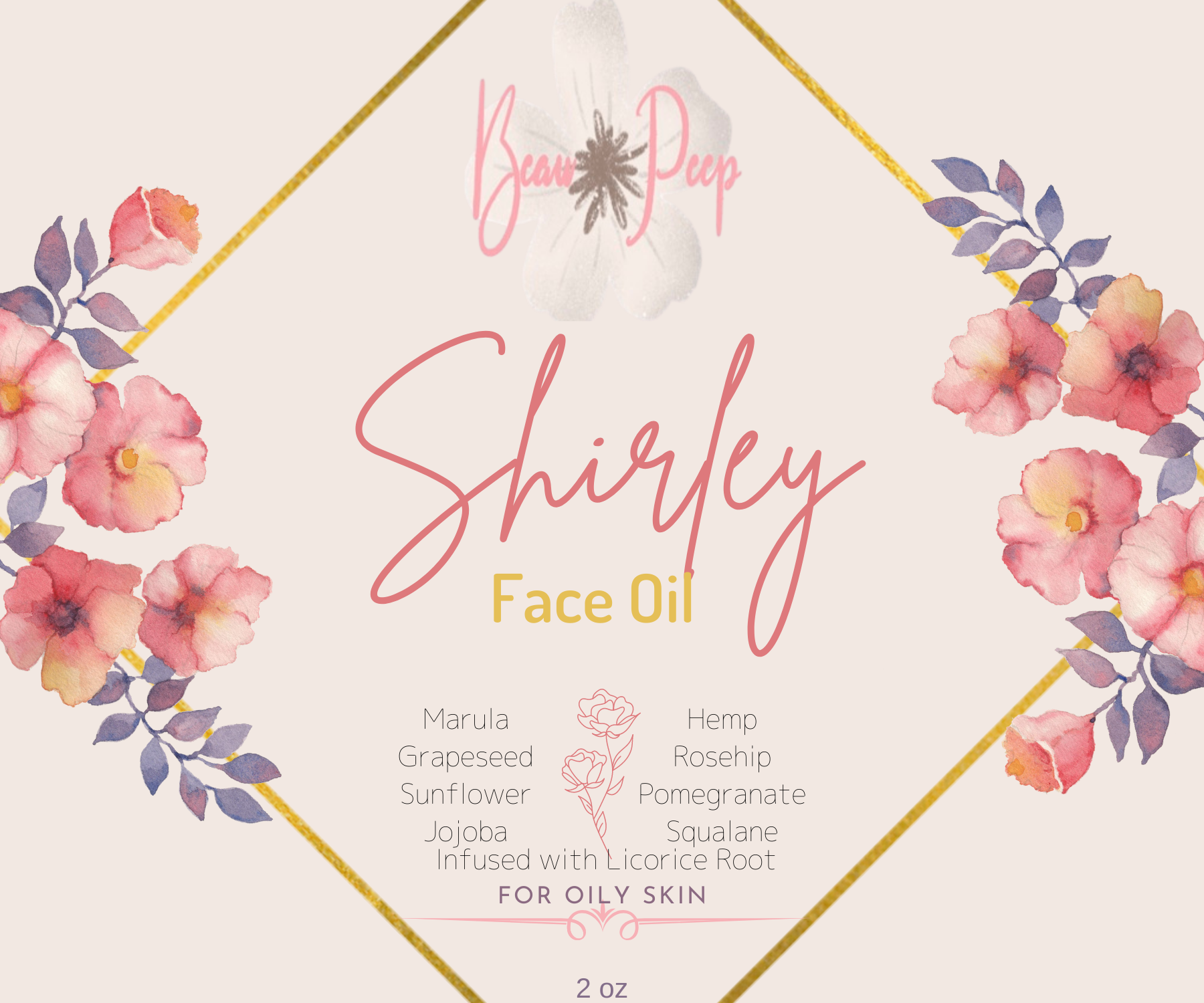 Shirley Face Oil for Oily Skin